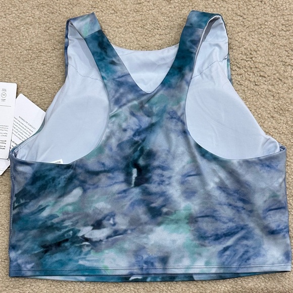 Athleta Conscious Crop Printed A-C tank / Bra size L* - Picture 5 of 6